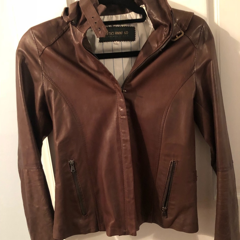 Brand new leather jacket from Italy